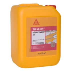 Désactivant de surface aspect gravillons lavés pour sols extérieurs Sika SikaCem Désactivant 4-6 5L