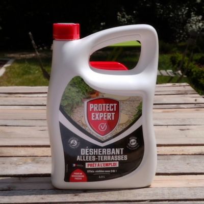 Roundup Désherbant Prêt à L'Emploi Allées & Terrasses 5L – Effet Rapide En 1h