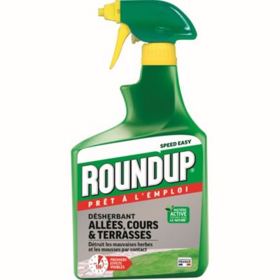 Désherbant Roundup Speed easy pour cours, allées et terrasses 1,2 L - Prêt à l'emploi