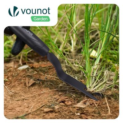 Desherbeur manuel avec Fourchette à main Extracteur de mauvaises herbes longue manche 100 cm VOUNOT