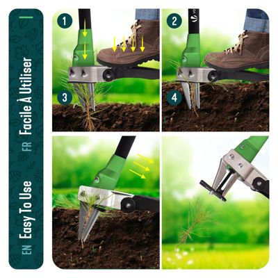 Desherbeur manuel Extracteur de mauvaises herbes longue manche 100 cm VOUNOT