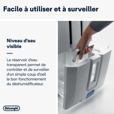 Déshumidificateur Delonghi DD233P 30L/J 60m²