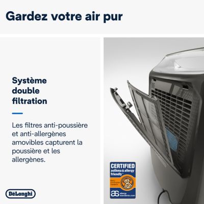 Déshumidificateur Delonghi DEXD 216F 16L/J 30m²