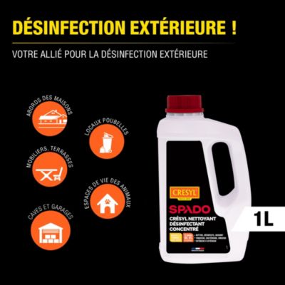 Désinfectant bactéricide fongicide 1L, Cresyl Spado