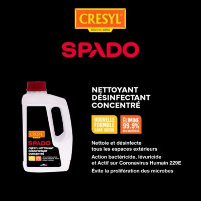 Désinfectant bactéricide fongicide 1L, Cresyl Spado
