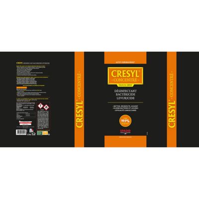 Désinfectant bactéricide fongicide 5L, Crésyl Spado