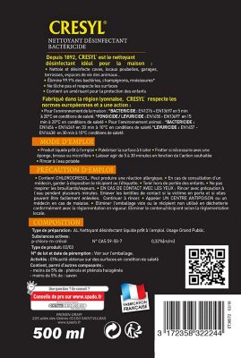 Désinfectant bactéricide fongicide Cresyl Spado 500ml