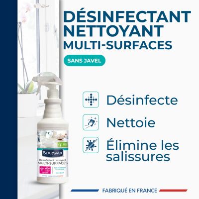 Désinfectant nettoyant multi-surfaces Starwax 1L