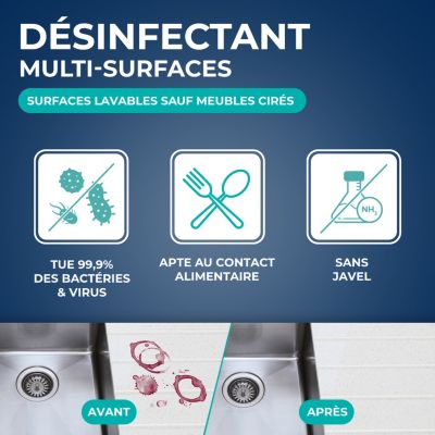 Désinfectant nettoyant multi-surfaces Starwax 1L
