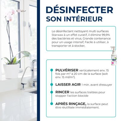 Désinfectant nettoyant multi-surfaces Starwax 1L