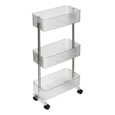 Desserte 3 niveaux H28.5cm - Transparent- 5five