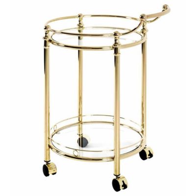 Desserte de Cuisine Design "Laitonné" 79cm Or