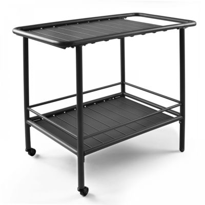 Desserte intérieur à roulettes en acier anthracite Palavas  Oviala