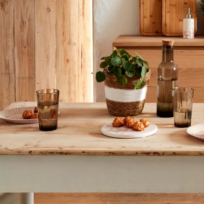 Dessous de plat en bois avec carte