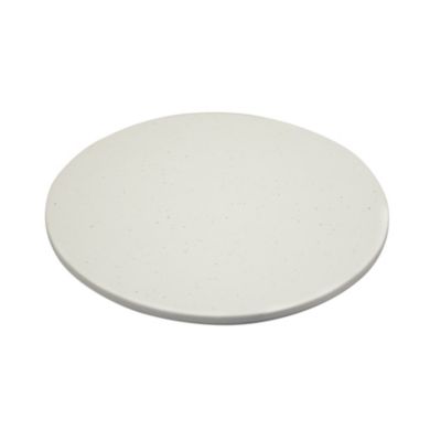 Dessous De Plat Rond Vintage Années 60 - Céramique Et Bois - ø 35cm