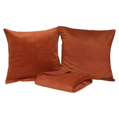 Dessus de lit Lilou terracotta 260x240cm - Atmosphera
