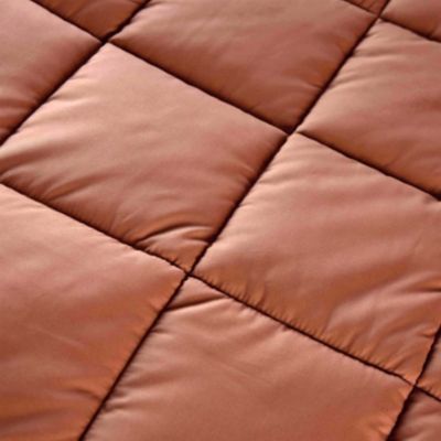 Dessus de lit matelassé peau de pêche Oekotex (240x260 cm - Cuivre)