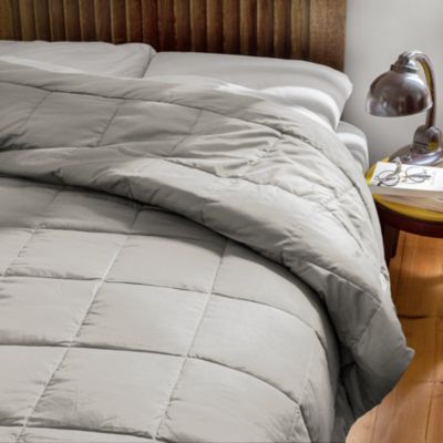 Dessus de lit polyester microfibre 160x240 cm LAZY beige galet 150g/m2