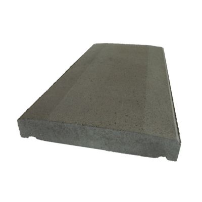 Dessus de muret plat 50 x 25 cm gris | Castorama