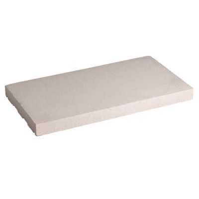Dessus de muret plat blanc 50 x 25 cm