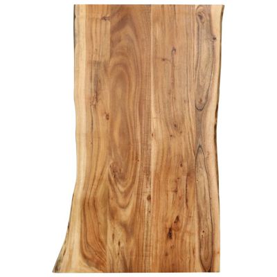 Dessus de table Bois d acacia massif 100x(50 60)x2,5 cm