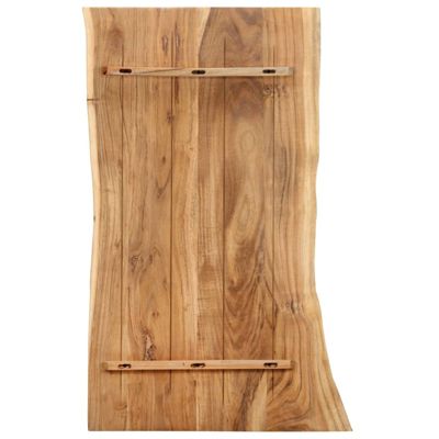 Dessus de table Bois d acacia massif 100x(50 60)x2,5 cm