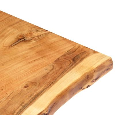 Dessus de table Bois d acacia massif 100x(50 60)x2,5 cm