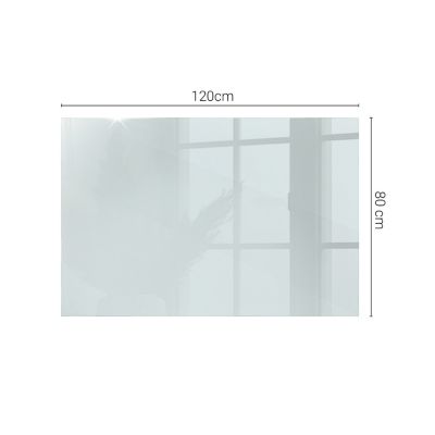 Dessus de table en verre trempé Wallfluent 120x80 cm Transparent