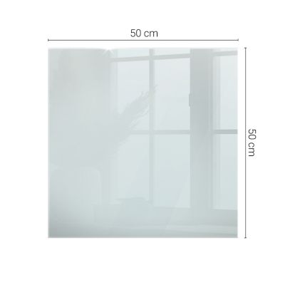 Dessus de table en verre trempé Wallfluent 50x50 cm Transparent