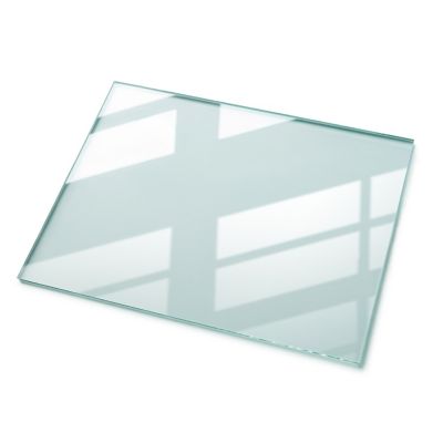 Dessus de table en verre trempé Wallfluent 80x60 cm Transparent