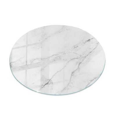 Grand Dessus De Table Rond En Coton Blanc Dentelle - Diamètre 185 Cm