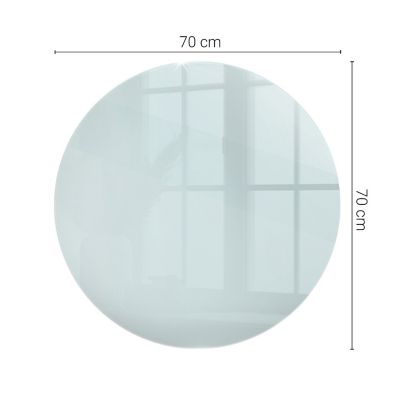 Dessus de table en verre trempé Wallfluent fi70 cm Transparent