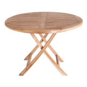 DESTIN - Table Jardin Ronde 100cm Teck