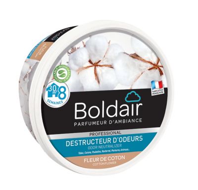 Destructeur d'odeurs gel Boldair fleur de coton 300g