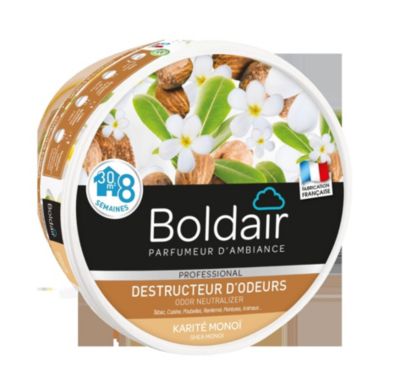 Destructeur d'odeurs gel Boldair karité Monoï 300g