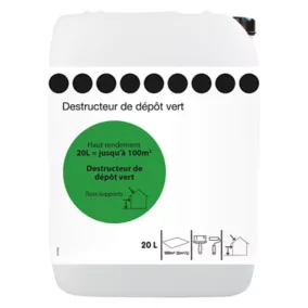 Destructeur de dépôts verts 20L tous supports