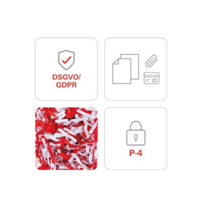 Destructeur de documents 5-6 feuilles coupe particules Hsm 2253111 securio c14