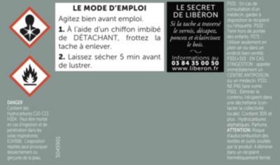 Détachant bois vernis et laqués Libéron 125ml