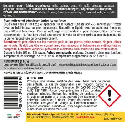 Détachant dégraissant Fila 1L pour sols