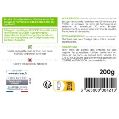 Détachant terre de Sommières, pot de 200g, Starwax