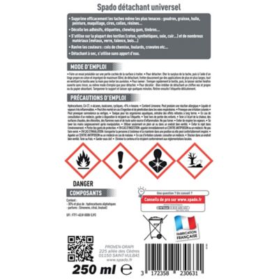 Détachant universel pour le linge 250ml