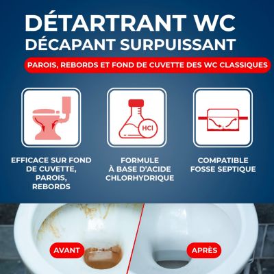 Détartrant gel WC bec directionnel Starwax 750g