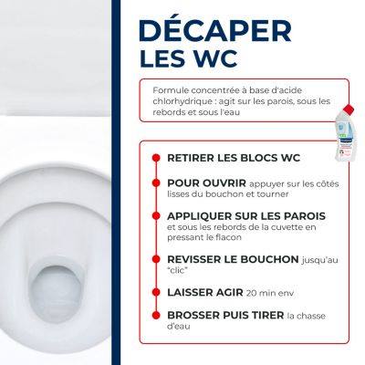 Détartrant gel WC bec directionnel Starwax 750g