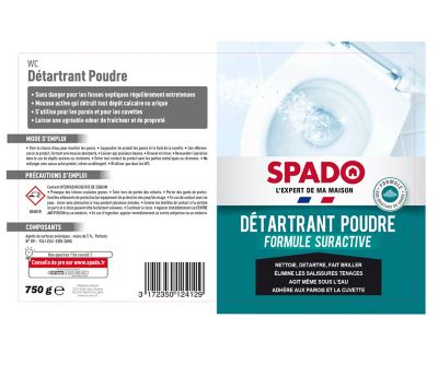 Détartrant poudre WC formule suractive Spado 750g