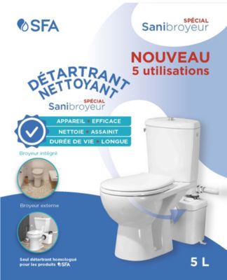 Détartrant WC SFA spécial Sanibroyeur 5L