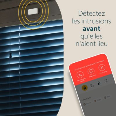 Détecteur d'ouverture IntelliTAG - Somfy - Détection avant l'ouverture - Compatible Home Alarm (Advanced et Essential)