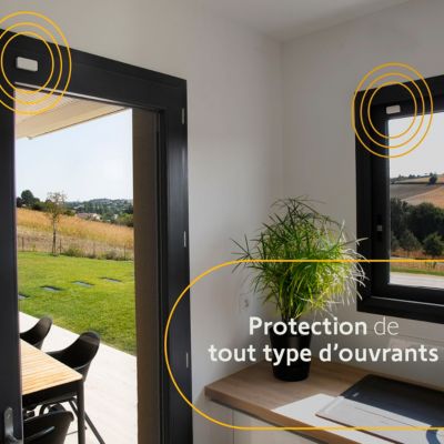 Détecteur d'ouverture IntelliTAG - Somfy - Détection avant l'ouverture - Compatible Home Alarm (Advanced et Essential)