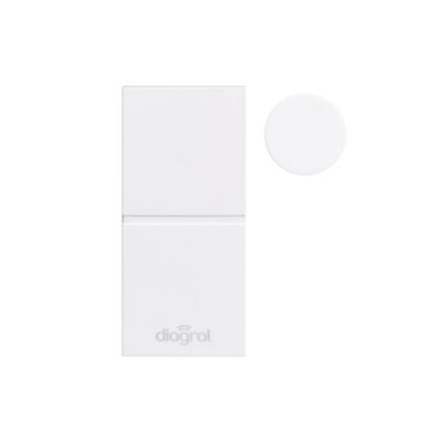Détecteur d'ouverture miniature blanc Diagral LOTDIAG39APX, lot de 3
