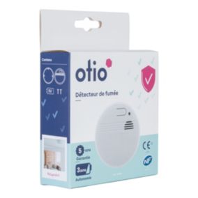 Détecteur de fumée Otio autonomie 3 ans