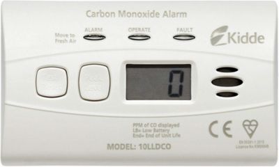 3€63 sur Kidde 10llDC0 Co d.2 Détecteur de monoxyde de carbone avec alarme  X10 Blanc 1 pièce - Équipements et sécurité pour la maison - Achat & prix